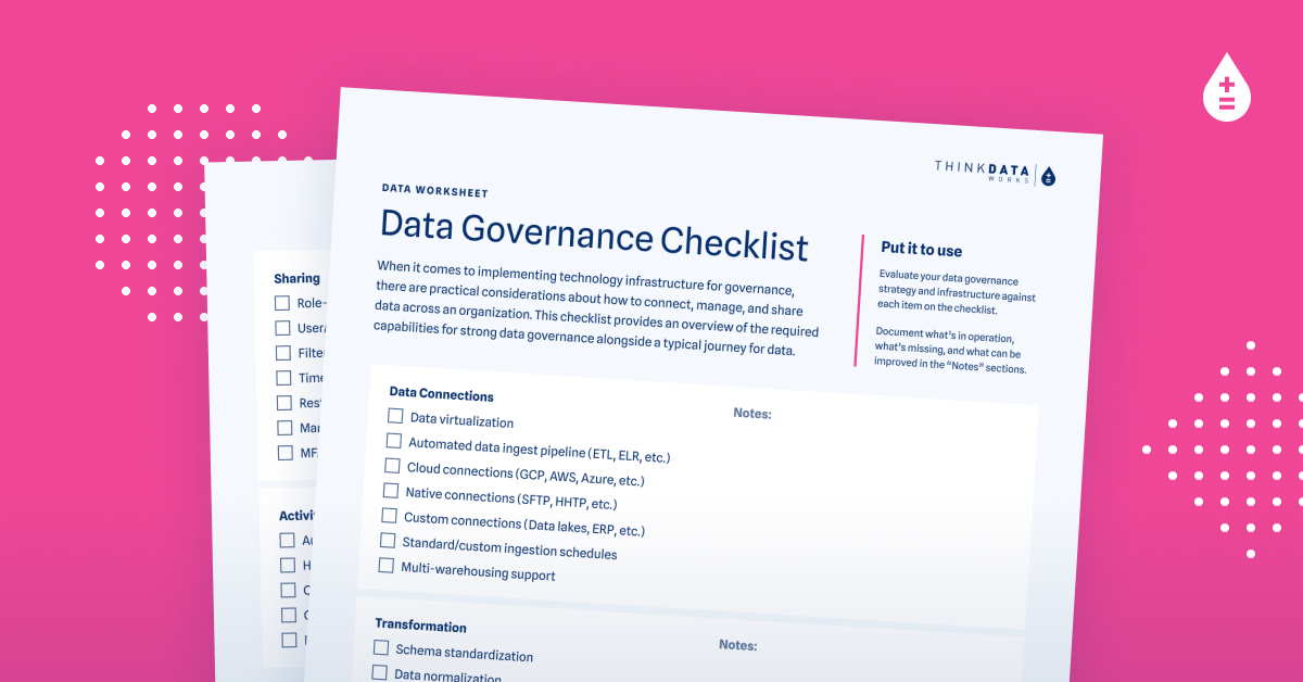 Preview of resource titled Data Governance Checklist