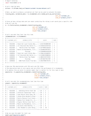Code example for AutoML