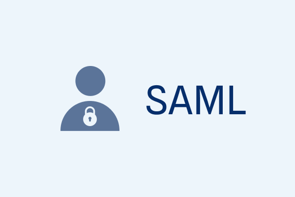 Graphic with SAML text