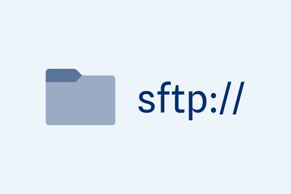 Graphic with sftp:// text
