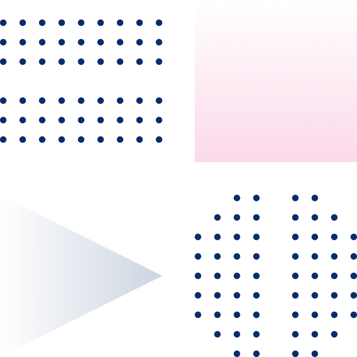 Graphic of dotted and gradient shapes