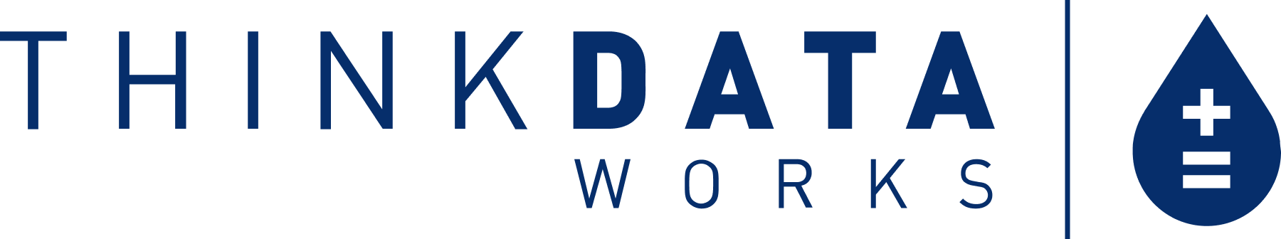 ThinkData Works logo in navy on transparent background