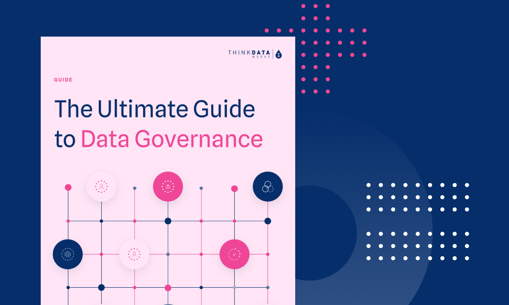 Graphic of whitepaper guide titled The Ultimate Guide to Data Governance